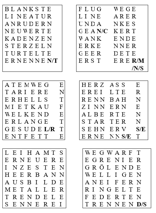 image Mots croises - Grille en allemand