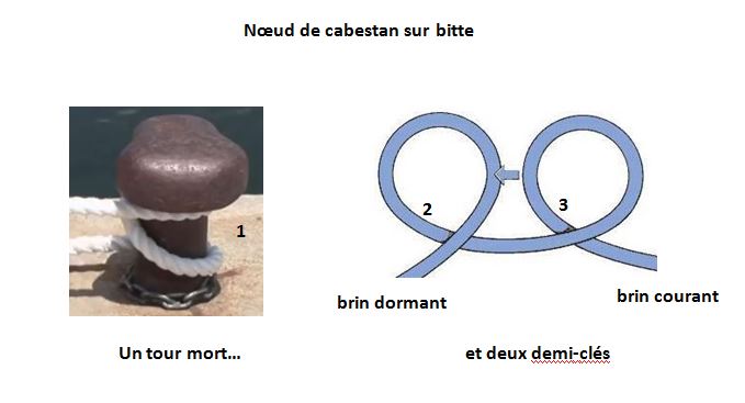 image Noeud de cabestan sur bitte
