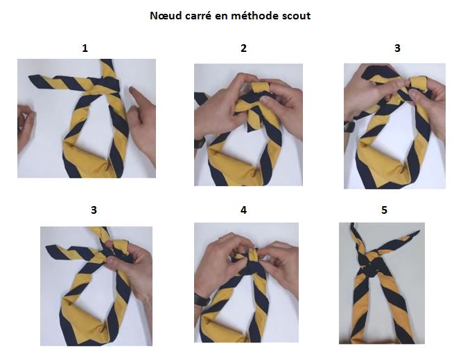 image Noeud carre en methode scout