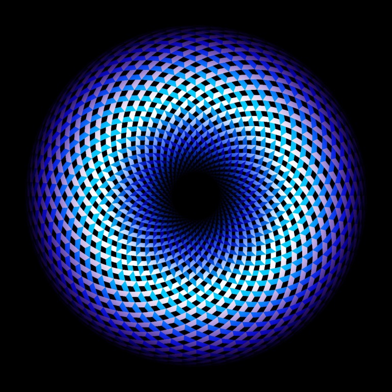 Picture Luminous paintings by Bardula - Blue Interferences