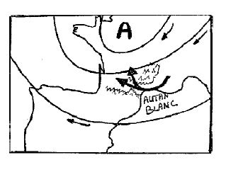 Image Meteorologie : vent d'autan blanc