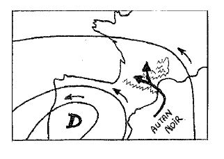 Image Meteorologie : vent d'autan noir