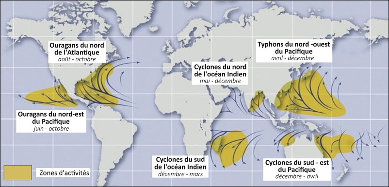 Image Meteorologie : vents cycloniques