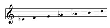 Image Musique : Accords harmonises a partir de la Gamme de mi bemol majeur1