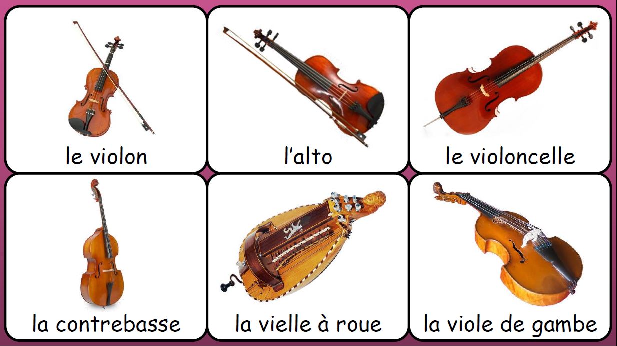 Image Musique : Instruments de musique a cordes frottees