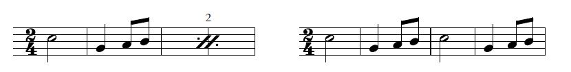 Image Musique : Mesures repetees